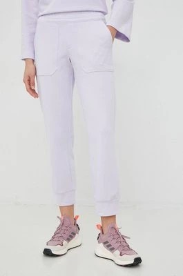 Zdjęcie produktu Columbia spodnie dresowe damskie kolor fioletowy gładkie