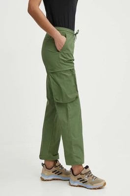 Zdjęcie produktu Columbia spodnie outdoorowe Boundless Trek Cargo kolor zielony proste high waist 2073011