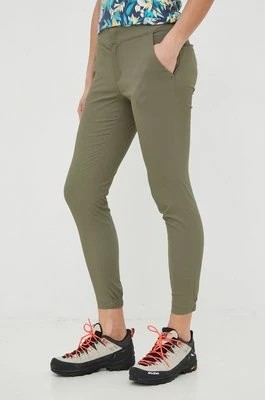 Zdjęcie produktu Columbia spodnie outdoorowe Firwood Camp II damskie kolor zielony proste medium waist