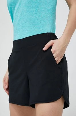 Zdjęcie produktu Columbia szorty outdoorowe Pleasant Creek damskie kolor czarny gładkie high waist