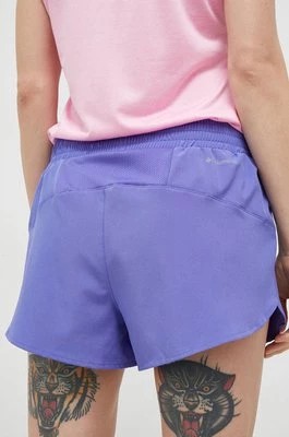 Zdjęcie produktu Columbia szorty outdoorowe Hike damskie kolor fioletowy gładkie high waist 1991831
