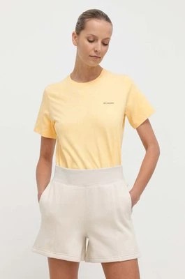 Zdjęcie produktu Columbia t-shirt bawełniany Boundless Beauty damski kolor żółty 2036573