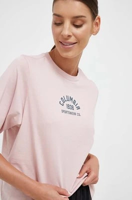 Zdjęcie produktu Columbia t-shirt bawełniany North Cascades kolor różowy 1992085