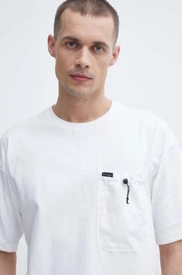Zdjęcie produktu Columbia t-shirt bawełniany Landroamer męski kolor biały gładki 2076021