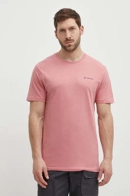 Zdjęcie produktu Columbia t-shirt bawełniany North Cascades kolor różowy z nadrukiem 1834041