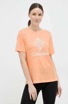 Zdjęcie produktu Columbia t-shirt damski kolor pomarańczowy