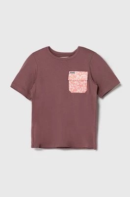 Zdjęcie produktu Columbia t-shirt dziecięcy Washed Out Utility kolor fioletowy wzorzysty