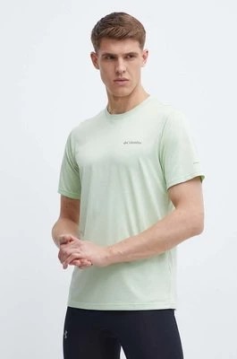 Zdjęcie produktu Columbia t-shirt sportowy Hike Hike kolor zielony gładki 1990391