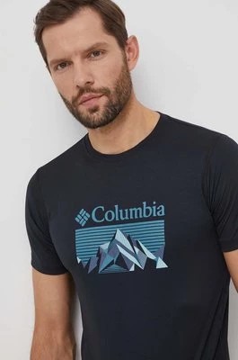 Zdjęcie produktu Columbia t-shirt sportowy zero rules Zero Rules kolor czarny z nadrukiem 1533291