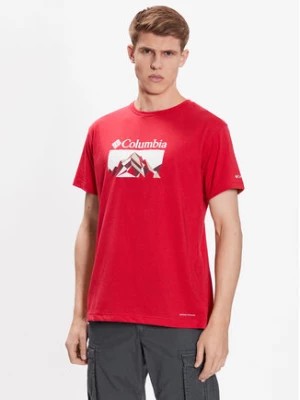 Zdjęcie produktu Columbia T-Shirt Thistletown Hills 1990764 Czerwony Regular Fit