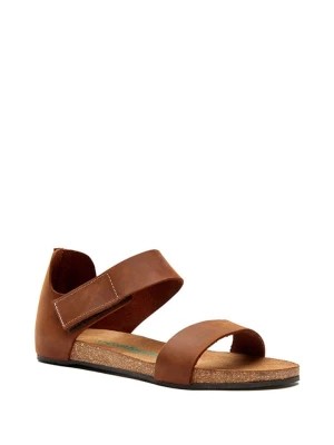 Zdjęcie produktu Comfortfusse Skórzane sandały w kolorze brązowym rozmiar: 38