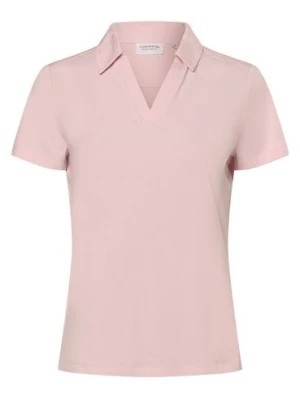 Zdjęcie produktu comma casual identity Damska koszulka polo Kobiety różowy jednolity,