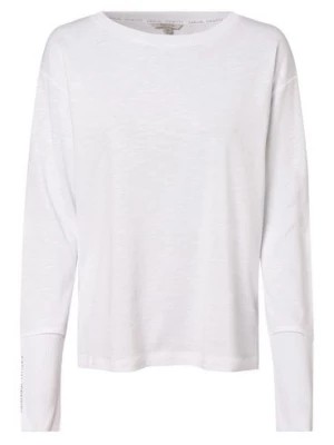 Zdjęcie produktu comma casual identity Damska koszulka z długim rękawem Kobiety Bawełna biały jednolity,