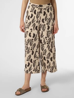 Zdjęcie produktu comma casual identity Spodnie Kobiety Sztuczne włókno beżowy|wielokolorowy wzorzysty,