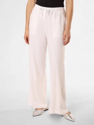 Zdjęcie produktu comma casual identity Spodnie z zawartością lnu Kobiety len biały jednolity,