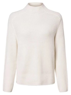 Zdjęcie produktu comma casual identity Sweter damski Kobiety dzianina grubo tkana biały jednolity,