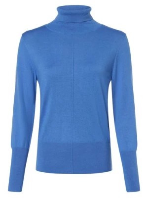 Zdjęcie produktu comma casual identity Sweter damski z dodatkiem kaszmiru Kobiety niebieski jednolity,