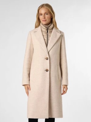 Zdjęcie produktu comma Damski płaszcz wełniany Kobiety Sztuczne włókno biały|różowy|beżowy wzorzysty,