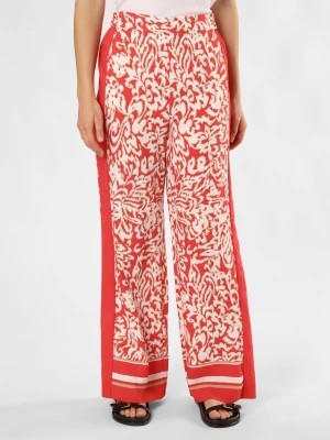 Zdjęcie produktu comma Spodnie Kobiety czerwony|wyrazisty róż|biały wzorzysty,