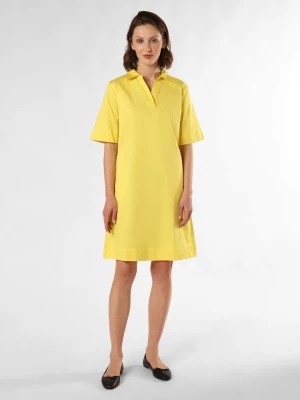 Zdjęcie produktu comma Sukienka damska Kobiety Bawełna żółty jednolity,
