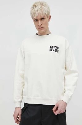 Zdjęcie produktu Converse bluza męska kolor beżowy z aplikacją