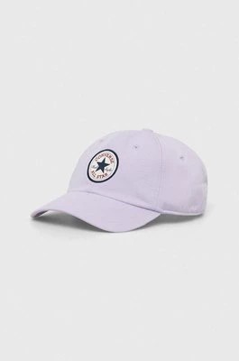 Zdjęcie produktu Converse czapka z daszkiem kolor fioletowy z aplikacją 10022134.A22-VaporViole