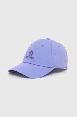 Zdjęcie produktu Converse czapka z daszkiem kolor fioletowy z aplikacją