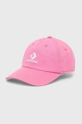 Zdjęcie produktu Converse czapka z daszkiem kolor różowy z aplikacją