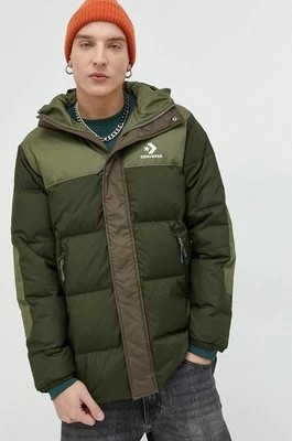 Zdjęcie produktu Converse kurtka puchowa męska kolor zielony zimowa
