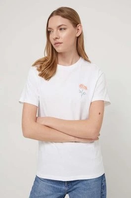Zdjęcie produktu Converse t-shirt bawełniany damski kolor biały