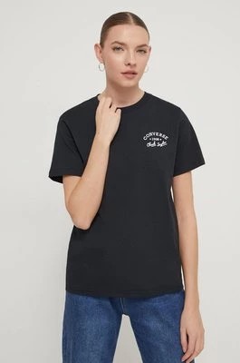 Zdjęcie produktu Converse t-shirt bawełniany damski kolor czarny