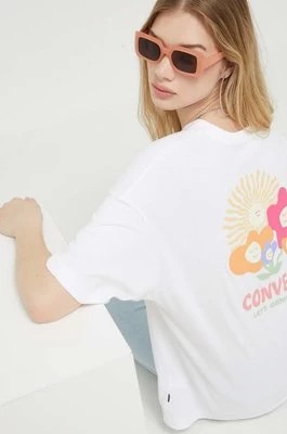 Zdjęcie produktu Converse t-shirt bawełniany kolor biały