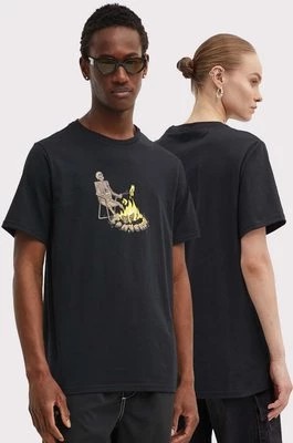 Zdjęcie produktu Converse t-shirt bawełniany kolor czarny z nadrukiem 10026443-A01