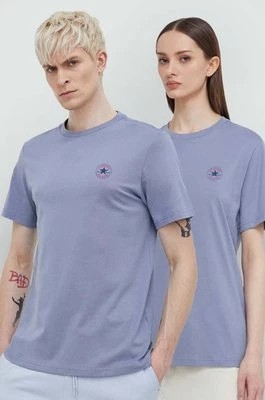 Zdjęcie produktu Converse t-shirt bawełniany kolor niebieski z nadrukiem
