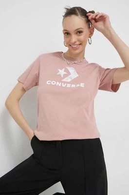 Zdjęcie produktu Converse t-shirt bawełniany kolor różowy
