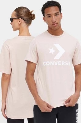Zdjęcie produktu Converse t-shirt bawełniany kolor różowy z nadrukiem