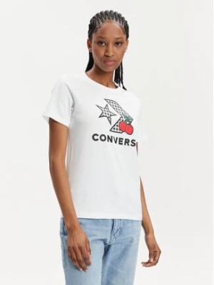 Zdjęcie produktu Converse T-Shirt Cherry Star Chevron 10026042-A01 Biały Slim Fit