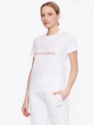 Zdjęcie produktu Converse T-Shirt Floral Star Chevron 10024538-A01 Biały Slim Fit