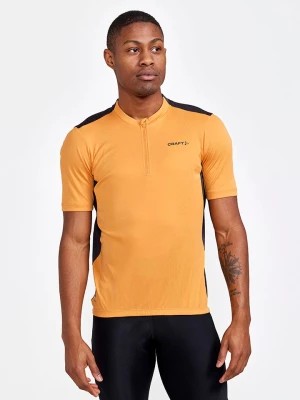 Zdjęcie produktu Craft Koszulka kolarska "Core Offroad" w kolorze pomarańczowo-antracytowym rozmiar: S