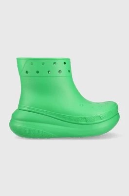 Zdjęcie produktu Crocs kalosze Classic Crush Rain Boot damskie kolor zielony 207946 207946.3E8-3E8