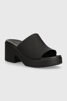 Zdjęcie produktu Crocs klapki Brooklyn Slide Heel damskie kolor czarny na słupku 209408