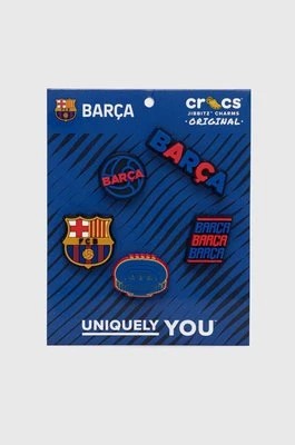 Zdjęcie produktu Crocs przypinki do obuwia dziecięce FC Barcelona 5-pack kolor niebieski