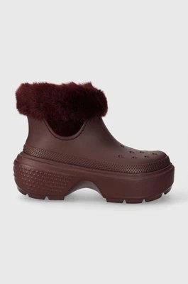 Zdjęcie produktu Crocs śniegowce Stomp Lined Boot kolor bordowy 208718