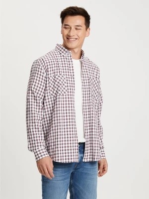 Zdjęcie produktu Cross Jeans Koszula w kolorze bordowo-białym rozmiar: 3XL