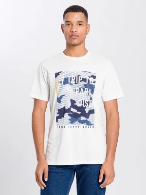 Zdjęcie produktu Cross Jeans Koszulka w kolorze białym rozmiar: S