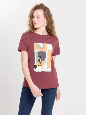 Zdjęcie produktu Cross Jeans Koszulka w kolorze brązowym rozmiar: XL