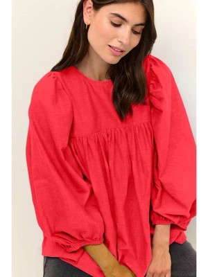 Zdjęcie produktu CULTURE Bluzka "Brisa" w kolorze czerwonym rozmiar: XS