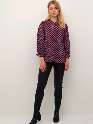 Zdjęcie produktu CULTURE Bluzka "Chaina" w kolorze bordowo-jasnoróżowym rozmiar: XL