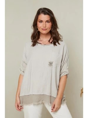 Zdjęcie produktu Curvy Lady Koszulka w kolorze beżowym rozmiar: 48/50