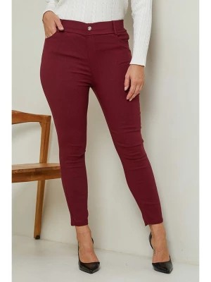 Zdjęcie produktu Curvy Lady Spodnie w kolorze bordowym rozmiar: 5XL/6XL
